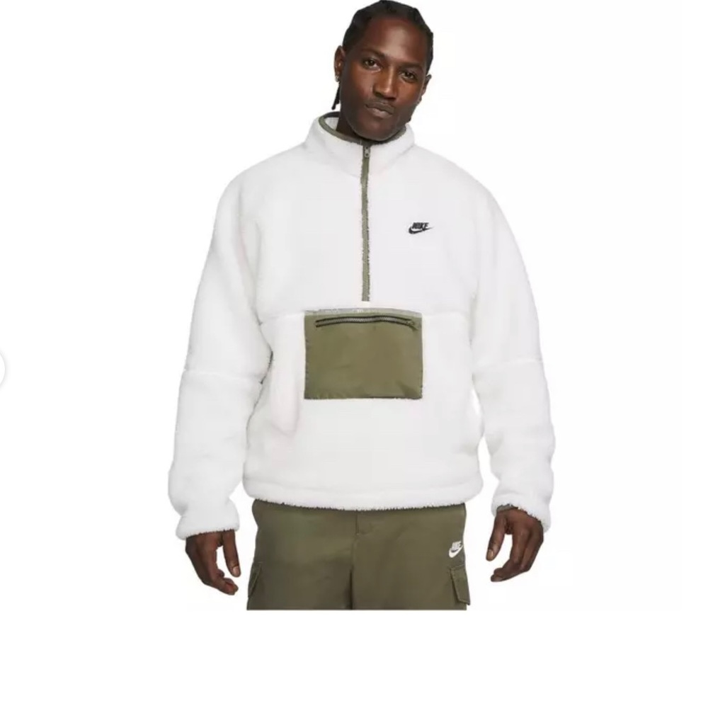 Nike Men's Club+ Fleece Winter Half-Zip Anorak Jacket